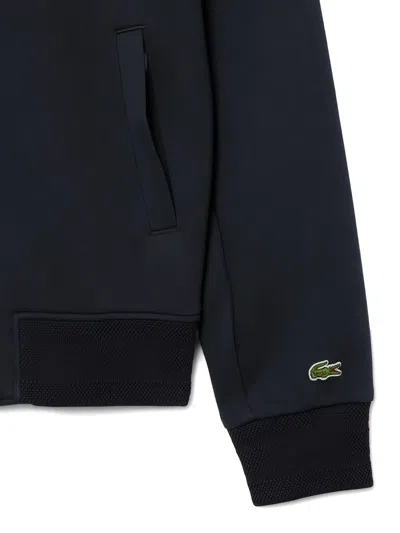 Lacoste Button Embellished Jacket In Blue
