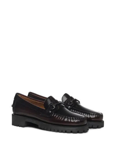 Sebago Solid Color Loafers In Brown