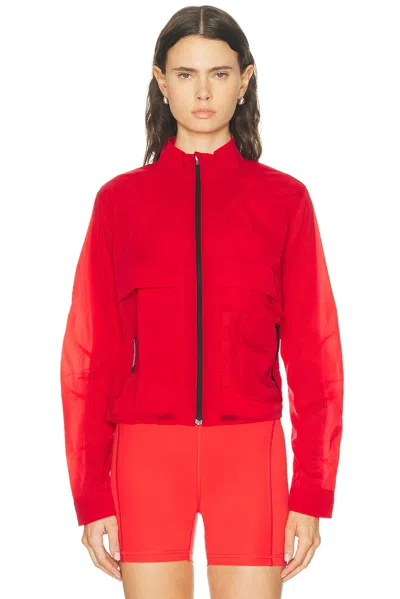 Literary Sport Celeste Packable Jacket In Red