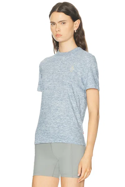 Moncler Short Sleeve T-shirt In Blue