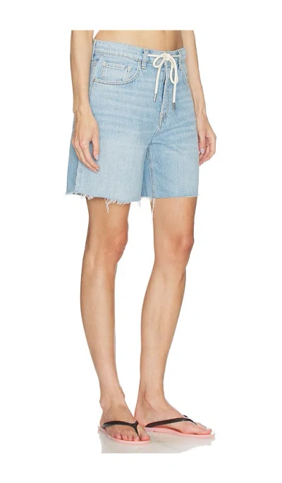 Grlfrnd Bella Cut Off Drawstring In Blue