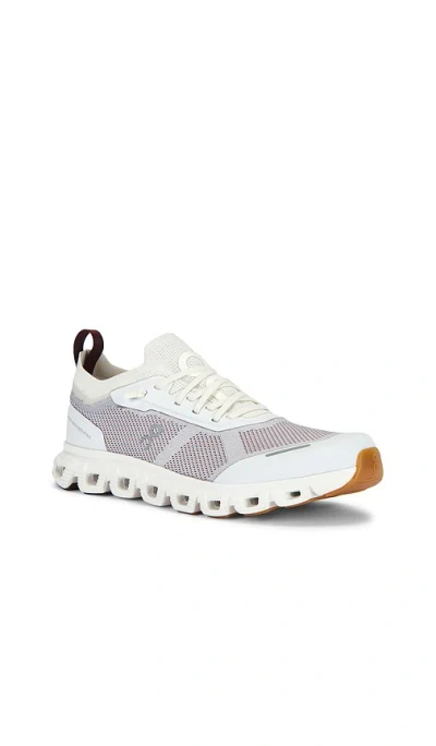 On Cloud 6 Versa Panelled Mesh-knit Sneakers In White