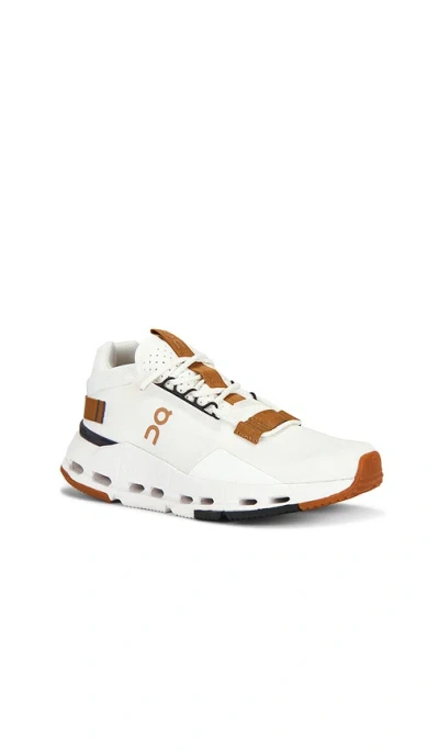 On Cloudnova 2 Panelled Mesh Sneakers In White