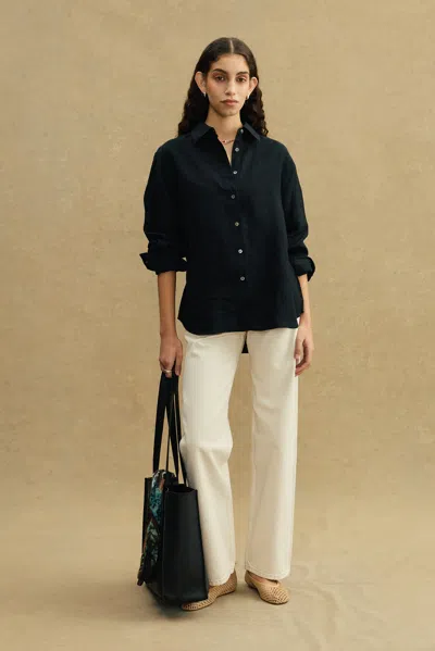 A Days March Sedona Linen Shirt In Black