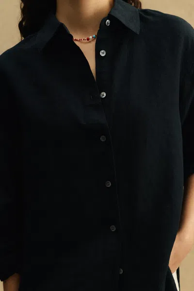 A Days March Sedona Linen Shirt In Black