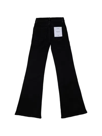 Frame Button-fastening Flared Jeans In Black