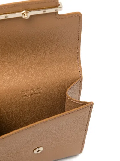 Tom Ford Aube Wallet In Brown