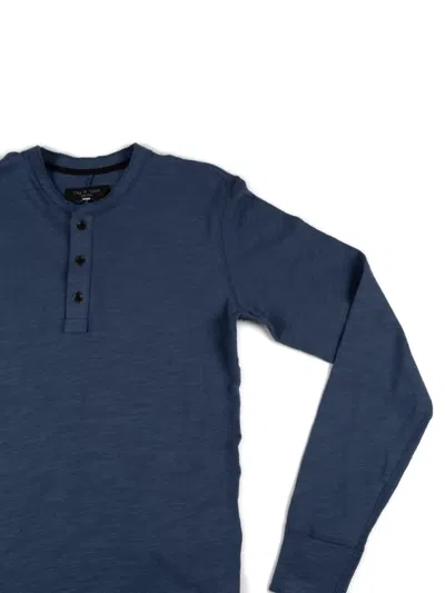 Rag & Bone Button-fastening T-shirt In Burgundy