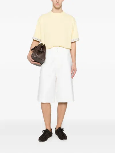 Jacquemus Moisson Buttoned Shorts In White