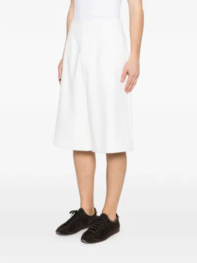 Jacquemus Moisson Buttoned Shorts In White
