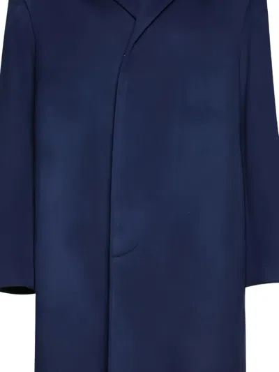 Marni Notched Coat In Blue
