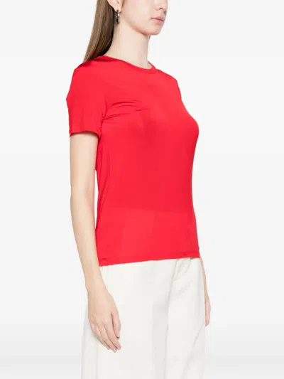 Phisique Du Role Shiny Panel T-shirt In Red
