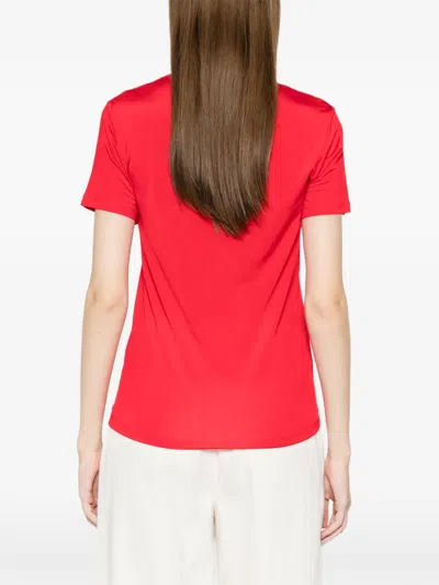 Phisique Du Role Shiny Panel T-shirt In Red
