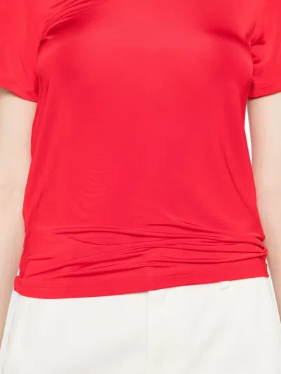 Phisique Du Role Shiny Panel T-shirt In Red