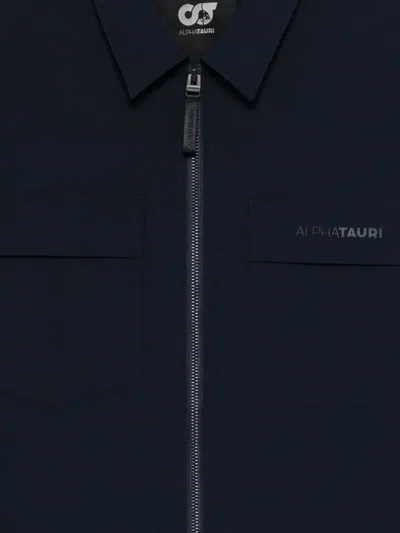 Alphatauri Zip-up Overshirt In Blue