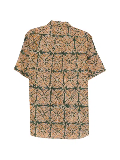 Sebago Littlerriver Buttoned Pattern Shirt In Black