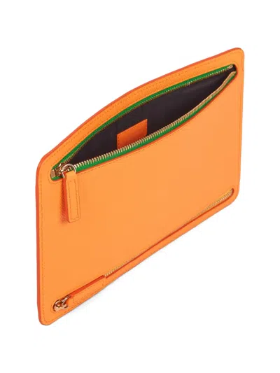 Smythson Panama Multi-zip Case In Gold
