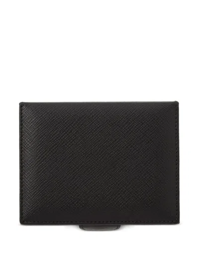 Smythson Small Square Trinket Box In Black