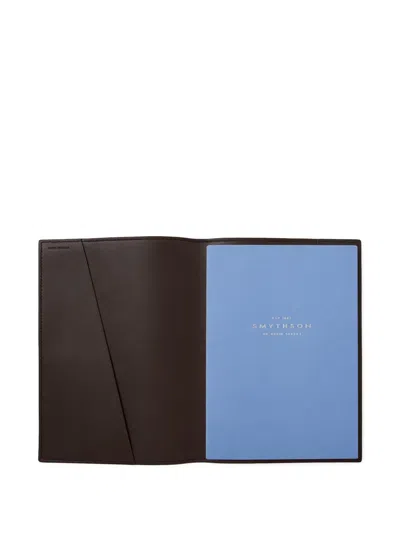 Smythson Evergreen Notebook In Brown
