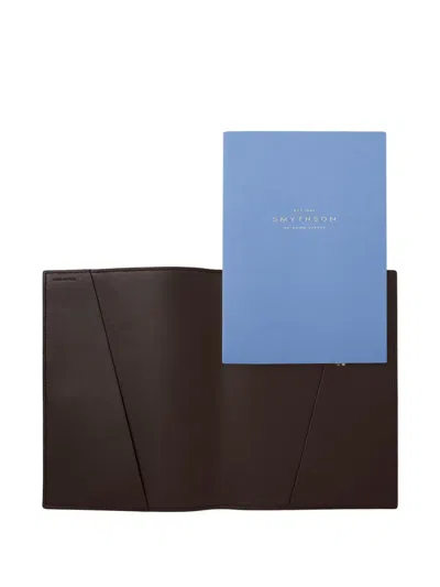 Smythson Evergreen Notebook In Brown