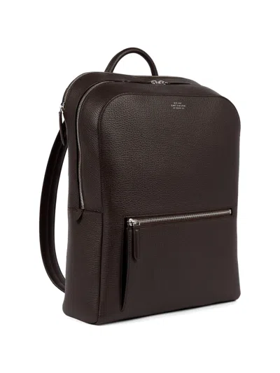 Smythson Ludlow Zip-around Backpack In Brown