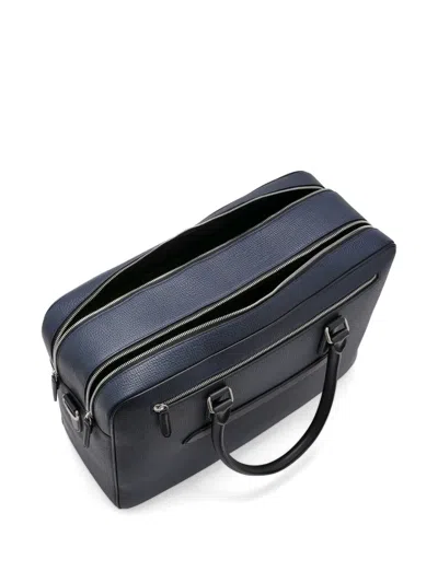 Smythson 48-hour Ludlow Double-zip Holdall Bag In Blue