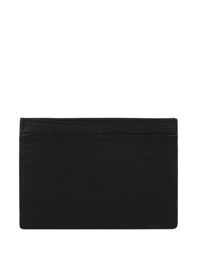 Smythson Panama Leather Passport Sleeve In Black