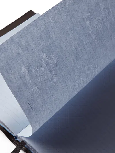 Smythson Evergreen Refillable Large Notebook In Brown