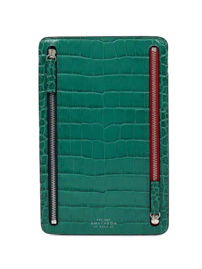 Smythson Mara Multi-zip Case In Gold
