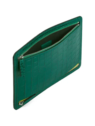 Smythson Mara Multi-zip Case In Gold