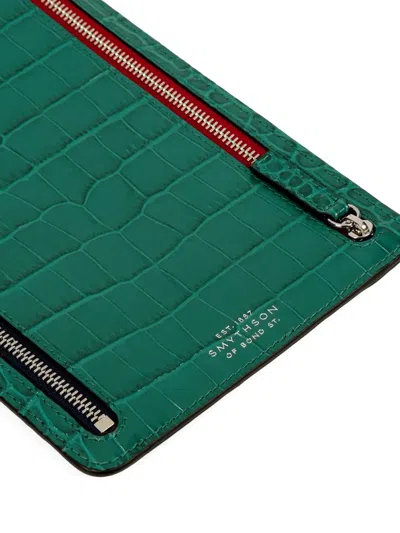 Smythson Mara Multi-zip Case In Gold