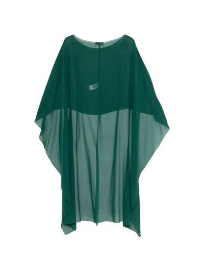 Antonelli Draped Cape In Green