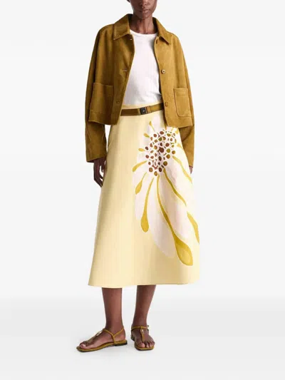 Dorothee Schumacher Buttoned Patch-pocket Jacket In Brown