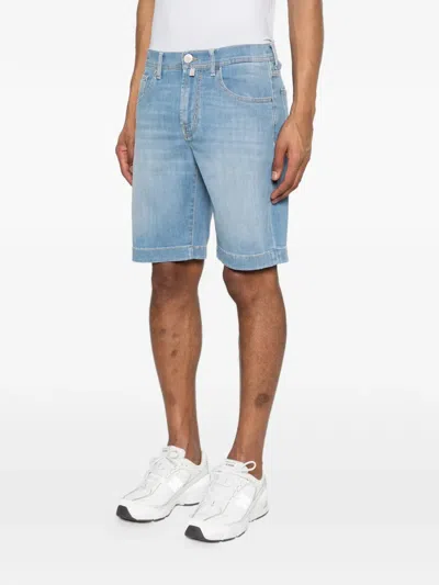 Jacob Cohen Nicolas Blue Denim Shorts In Blue