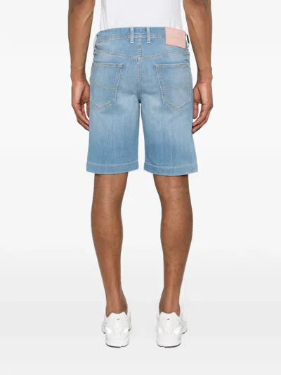 Jacob Cohen Nicolas Blue Denim Shorts In Blue