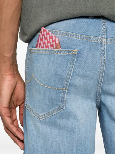 Jacob Cohen Nicolas Blue Denim Shorts In Blue
