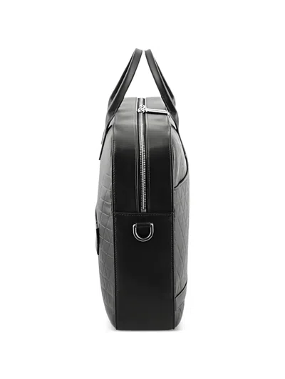 St Dupont Firehead Leather Document Holder In Black