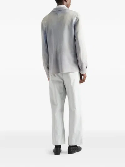 Prada Regular Bleached Denim Jeans In White