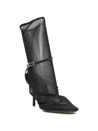 Alevì Buckle-strap Ankle Boots In Black