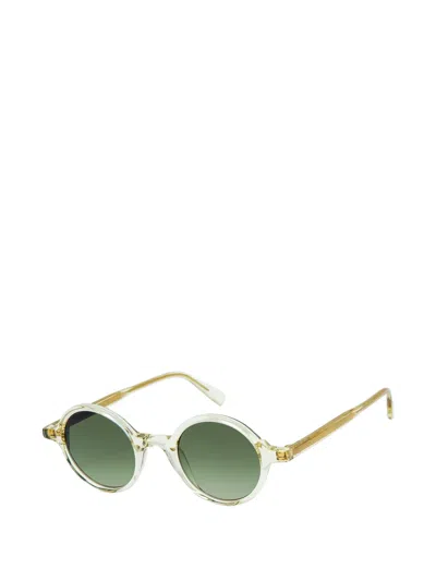 Gigi Studios Greta Round-frame Sunglasses In Silver