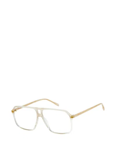 Gigi Studios Isel Pilot-frame Glasses In White