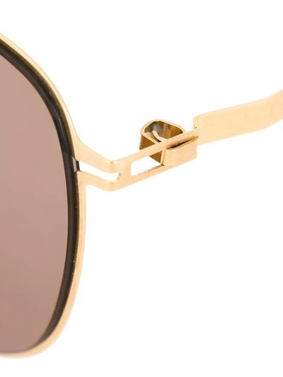 Shop Mykita 'elon' Sunglasses In Brown