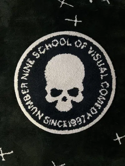 Pre-owned Number N Ine Aw01 - "school Of Visual Comedy" Rug In Black