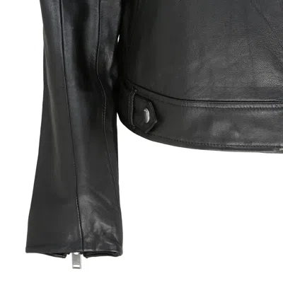 Selected Leather Jacket In Black