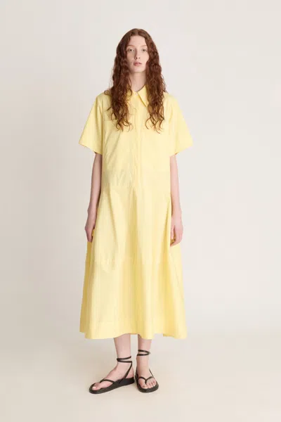 Lee Mathews Emilie Lantern Dress In Yellow