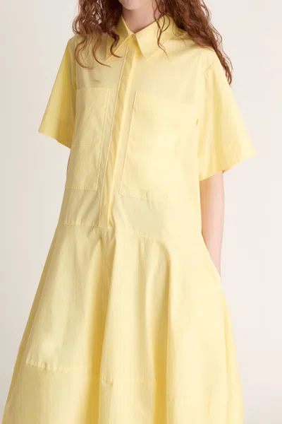 Lee Mathews Emilie Lantern Dress In Yellow