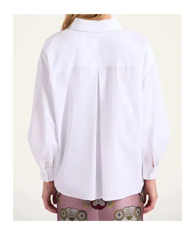 La Doublej Poet Shirt In Solid White In White