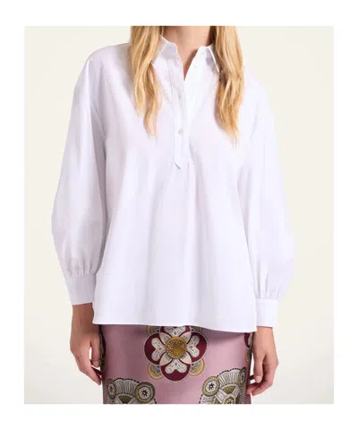 La Doublej Poet Shirt In Solid White In White