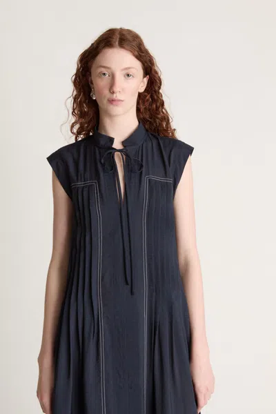 Lee Mathews Ondine Panelled Maxi Dress In Black