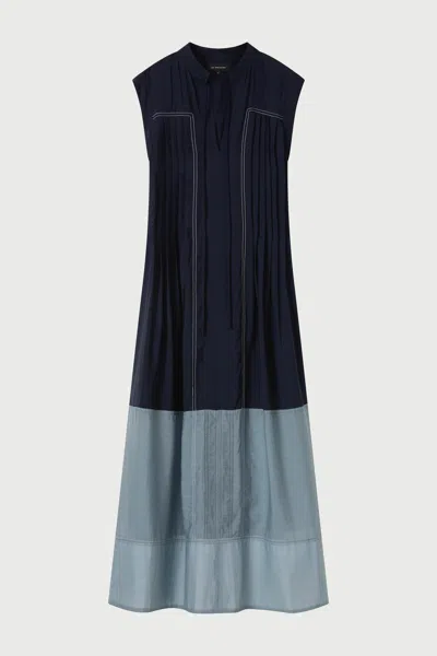 Lee Mathews Ondine Panelled Maxi Dress In Black